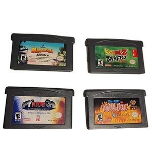 GAMEBOY ADVANCE Video Game Lot GBA Spy Kids DragonBall Z Madagascar Tom&Jerry